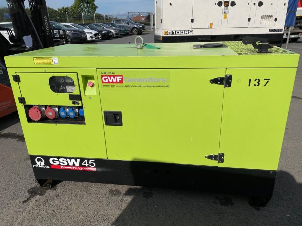 a green pramac generator